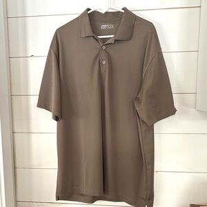 Nike Fit Dry Golf Polo Shirt Olive Brown Size XL